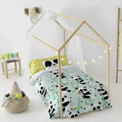 Panda Garden Blue Housse Couette 15520 -Pas Cher Zen Repos Magasin 9db9551171be402ab707aa5d8e08699f