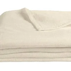 Plaid écru 130x170 Cm Ultra Doux