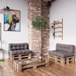 Coussin Palette Classic Lot De 2 Gris -Pas Cher Zen Repos Magasin a99b546dbf4a49b38392e53586b042a1