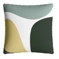 Coussin Carré Vert Déhoussable 40x40cm