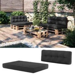 Coussin Palette Premium Lot De 2 Taupe -Pas Cher Zen Repos Magasin b4f9880774f04468b008dd4599c81d9b