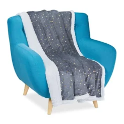 Plaid Gris étoiles Dorées -Pas Cher Zen Repos Magasin bc8487e133d64b93bb19b816f4442cb3