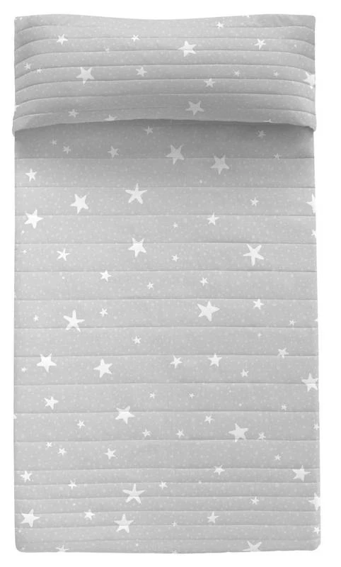Basic Little Star Couvre-lit 180x260 Cm Gris 3 Basic Little Star Couvre-lit 180x260 Cm Gris