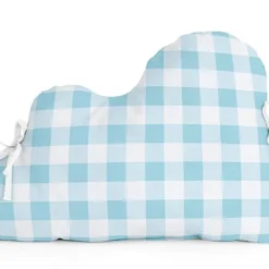 Basic Vichy Tour De Lit Forme 60x40 Cm Bleu