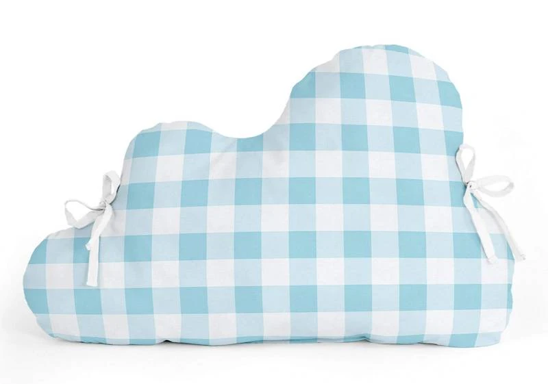 Basic Vichy Tour De Lit Forme 60x40 Cm Bleu 3 Basic Vichy Tour De Lit Forme 60x40 Cm Bleu