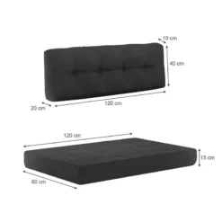 Coussin Palette Premium Lot De 2 Taupe -Pas Cher Zen Repos Magasin caeddef5a21f48708f2f3342811b4501