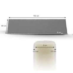 Coussin Pour Banc 150x40cm Gris -Pas Cher Zen Repos Magasin cf97b25a6e1d4dc08c3de5c24b8632fa