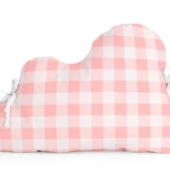 Basic Vichy Tour De Lit Forme 60x40 Cm Rose