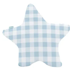 Basic Vichy Coussin 50x50 Cm Bleu