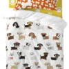 Dogs Set Housse Couette Berceau 100x135