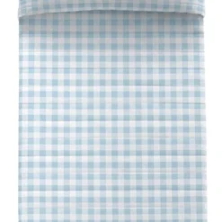 Basic Vichy Couvre-lit 180x260 Cm Bleu