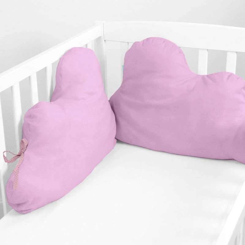 Basic Nube Tour De Lit Forme 60x40 Cm Rose 4 Basic Nube Tour De Lit Forme 60x40 Cm Rose – Image 2
