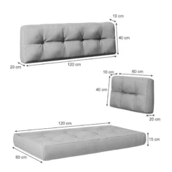 Coussin Palette Premium Lot De 5 Gris -Pas Cher Zen Repos Magasin ec3dabd6c921482cbcd9e0bf238a73cb