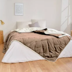 Jetés De Lit Velours Acier -Pas Cher Zen Repos Magasin f0137915bbcc4891abb6a06a8d67c5d1