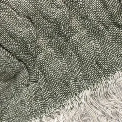 Plaid écharpe Vert 43x185cm En Lin -Pas Cher Zen Repos Magasin f447cdaa78df40da8afd1c8934590969